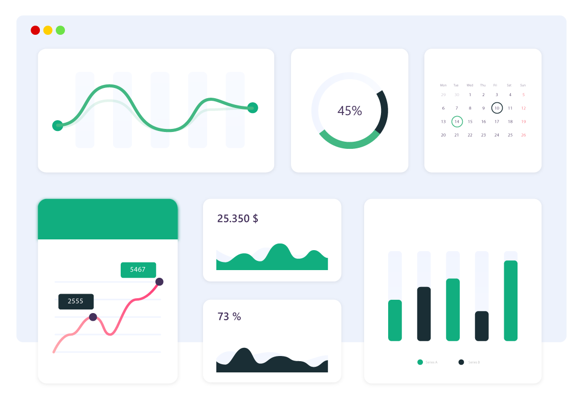 گزارش گیری و نمودارهای آماری
